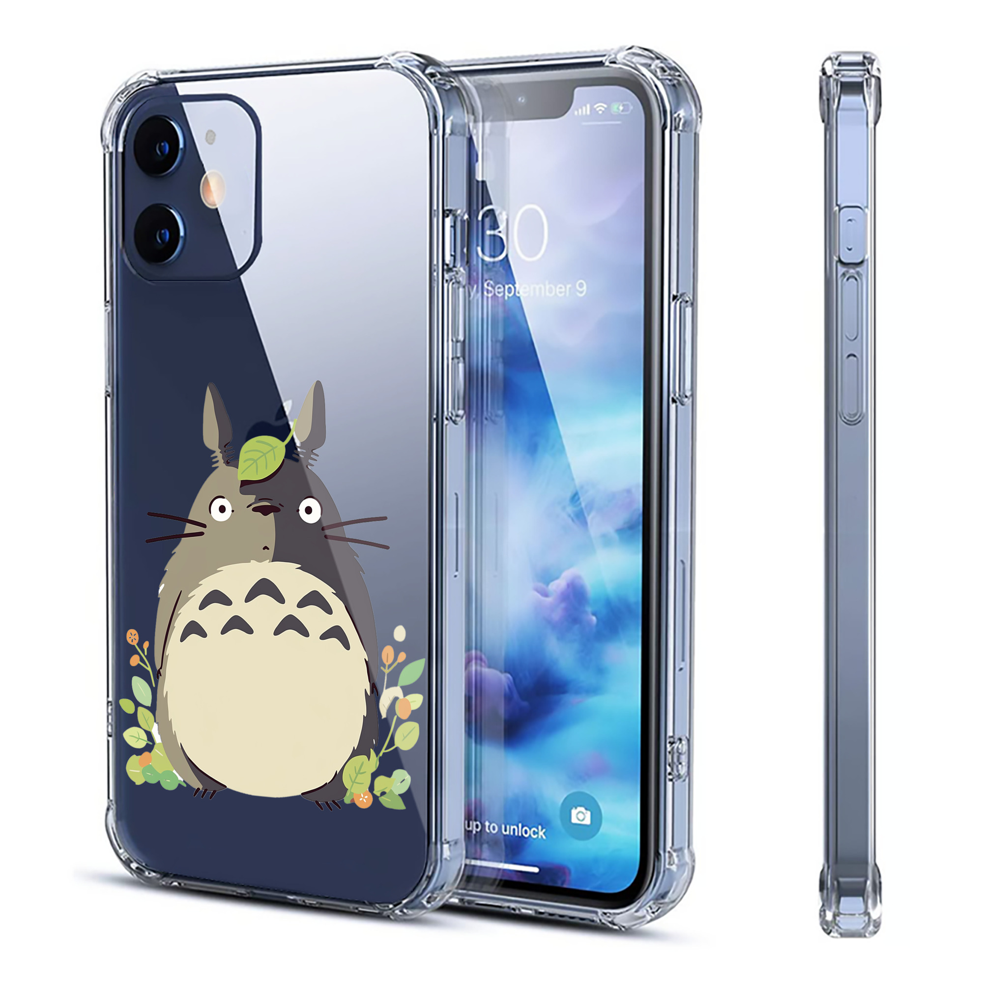 （画像用） となりのトトロ 草壁メイ 草壁サツキ My Neighbor Totoro Satsuki Kusakabe Mei Kusakabe 【iPhone 12シリーズ対応】透明スマホケース（クリアソフトケース）